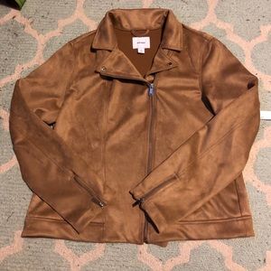 NWT Faux Suede Tan Jacket